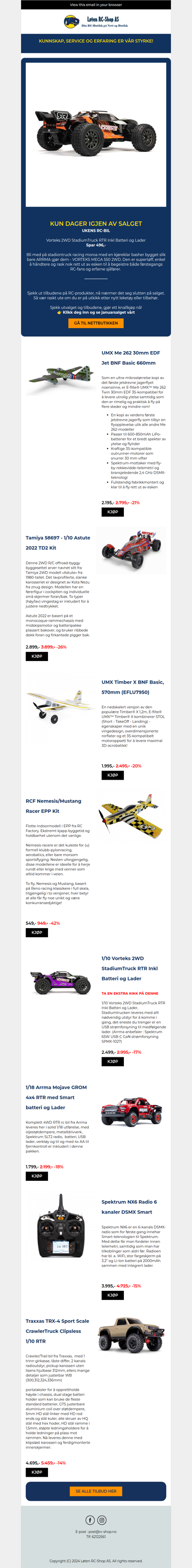 Sjekk ut denne rc-bilen, nå nedsatt med 21%