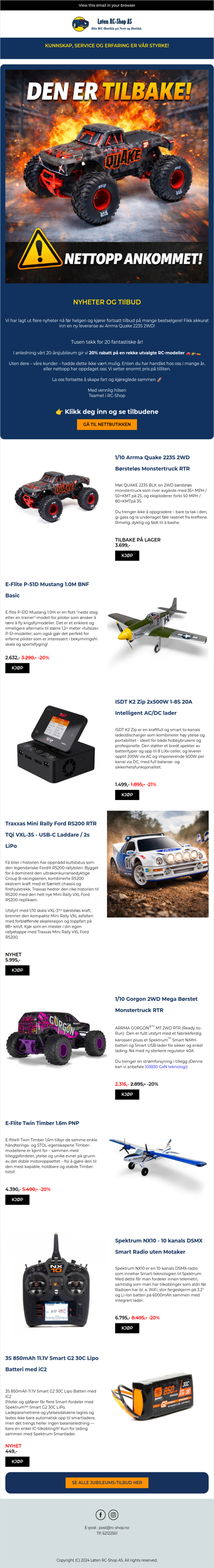 Nyheter, tilbud og varer tilbake på lager – se hva som er inne nå 🤩