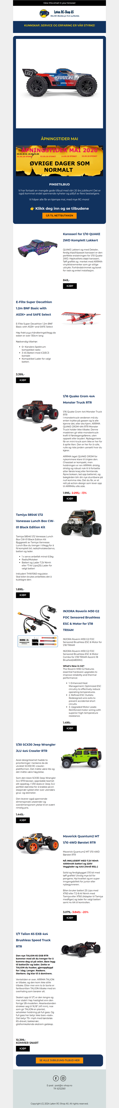 TIlbud i Pinsen, hva med en ny rc-bil? 🤩