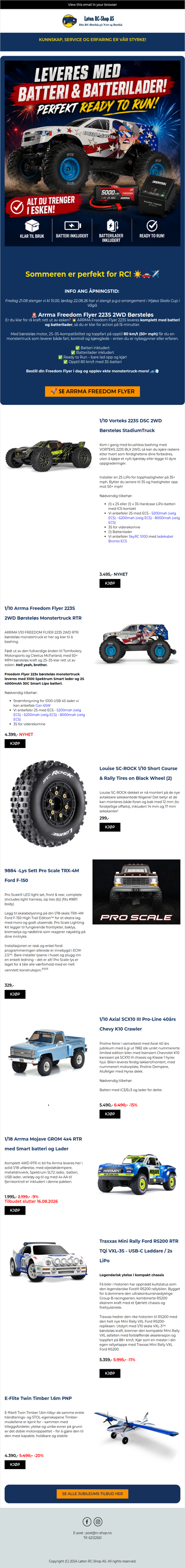 Har du sett disse nyhetene og tilbudene? 🤩🏎️