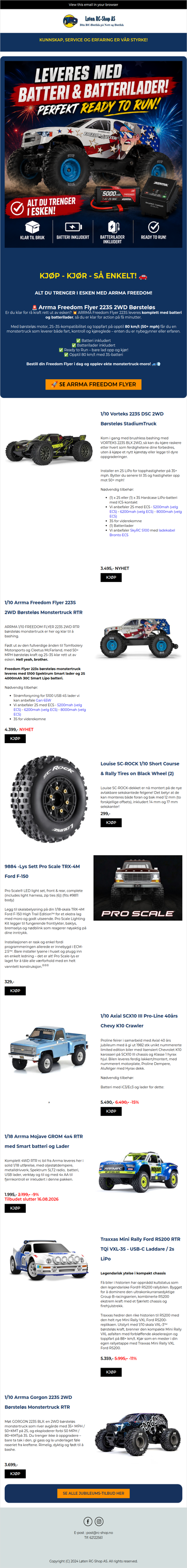 RC-bil klar for bruk? Sjekk denne! 🏎️