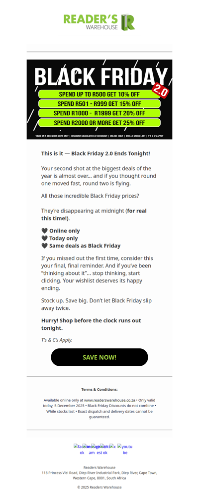 It’s Now or Never for Black Friday 2.0 🖤