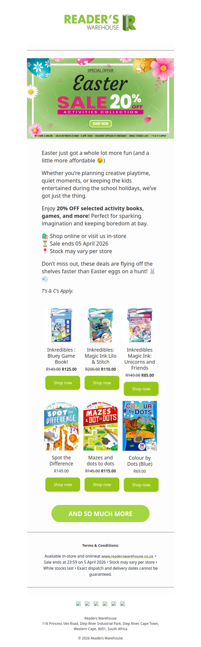 🐣 20% OFF Easter & School Holiday Activities!