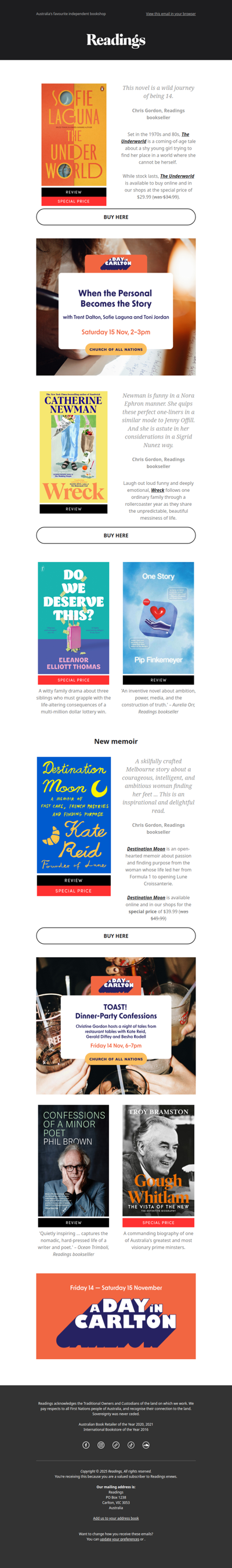 Fantastic fiction and memorable memoir