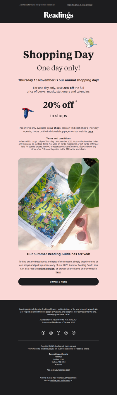 You're invited to our shopping day!