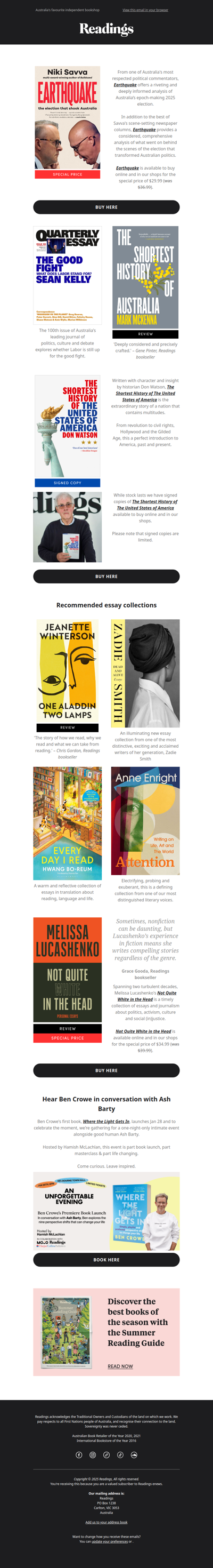 Recommended nonfiction