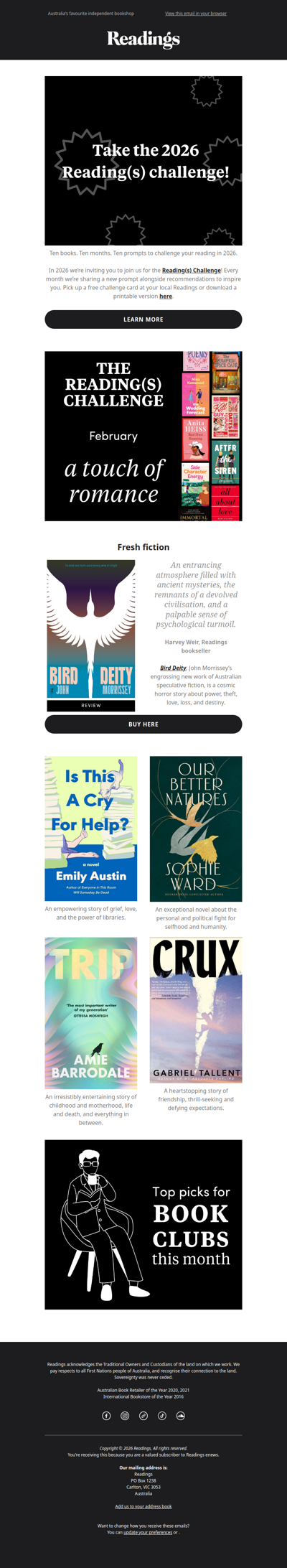 The Reading(s) Challenge for 2026