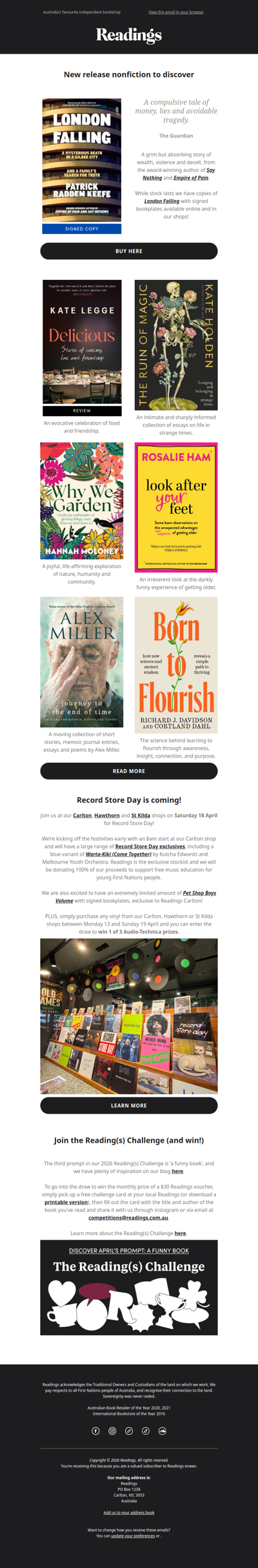 Recommended nonfiction