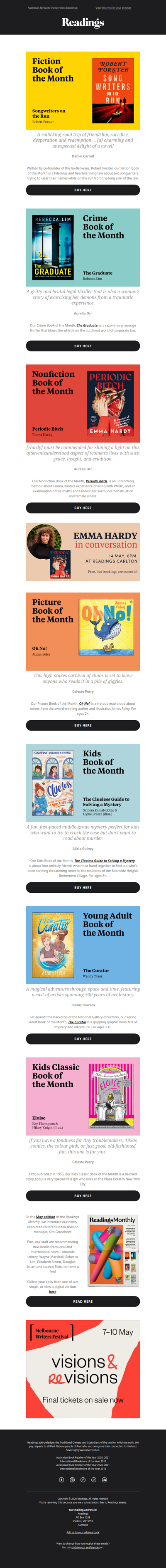 Our Books of the Month for May
