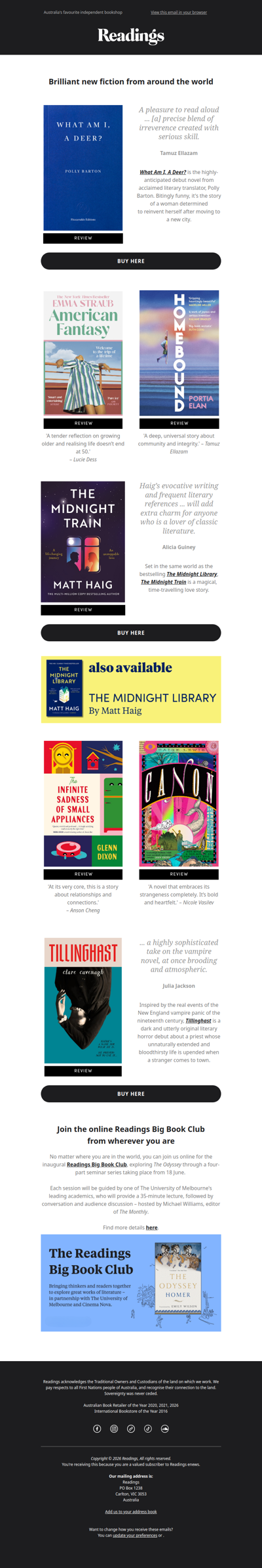 Fresh international fiction