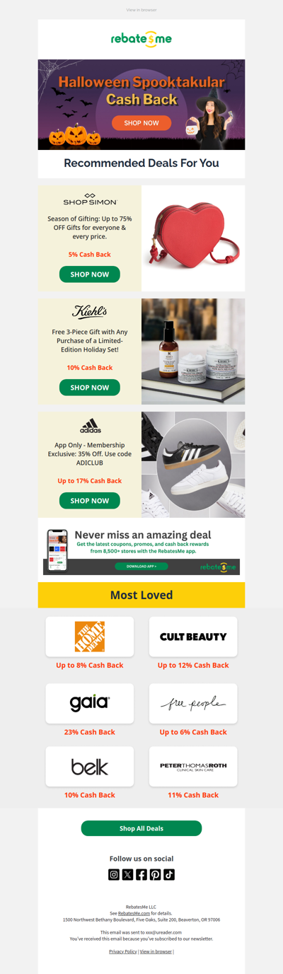 👻Boo-st  Your Cash Back