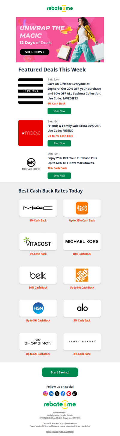 🎁Unwrap the Magic: 12 Days of Holiday Deals Start Now!