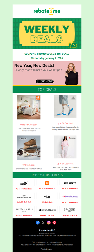 ✨ New Year, New Deals, More Cash Back