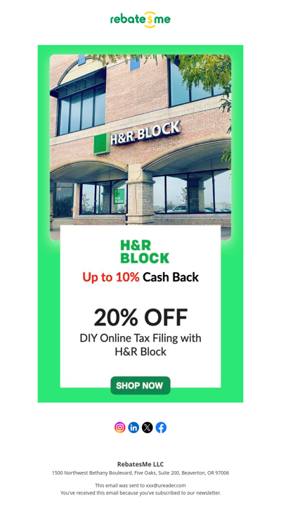 🔥 Tax Season Deal: 20% Off + Cash Back