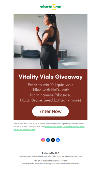 🎉Enter the Vitality Vials Giveaway!