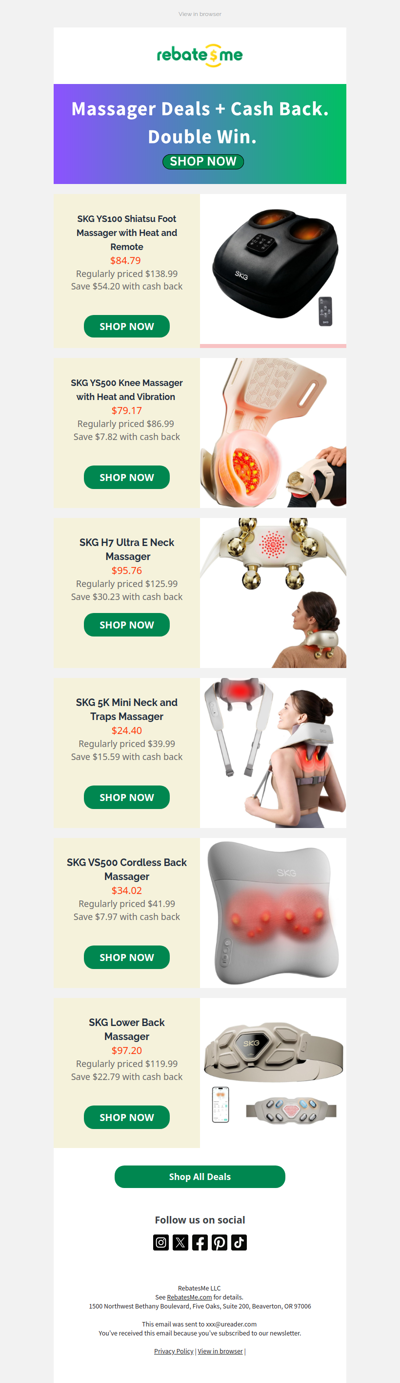 The best deal you’ll see on massagers