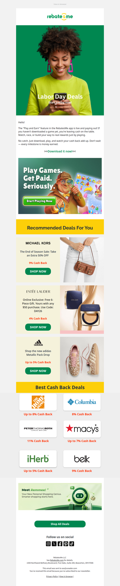 Labor Day = Savings for you