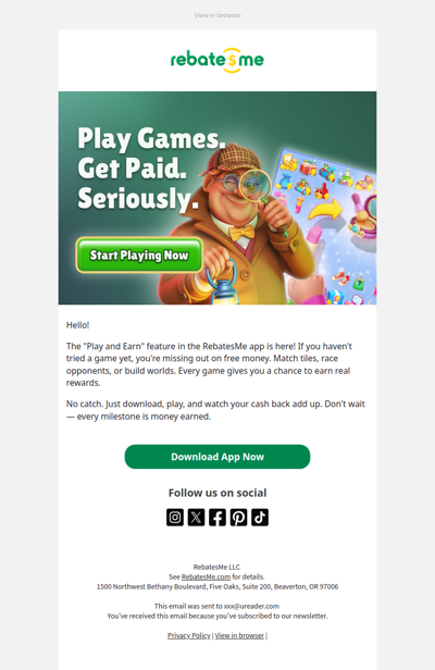 Earn cash back while playing games! 🚀