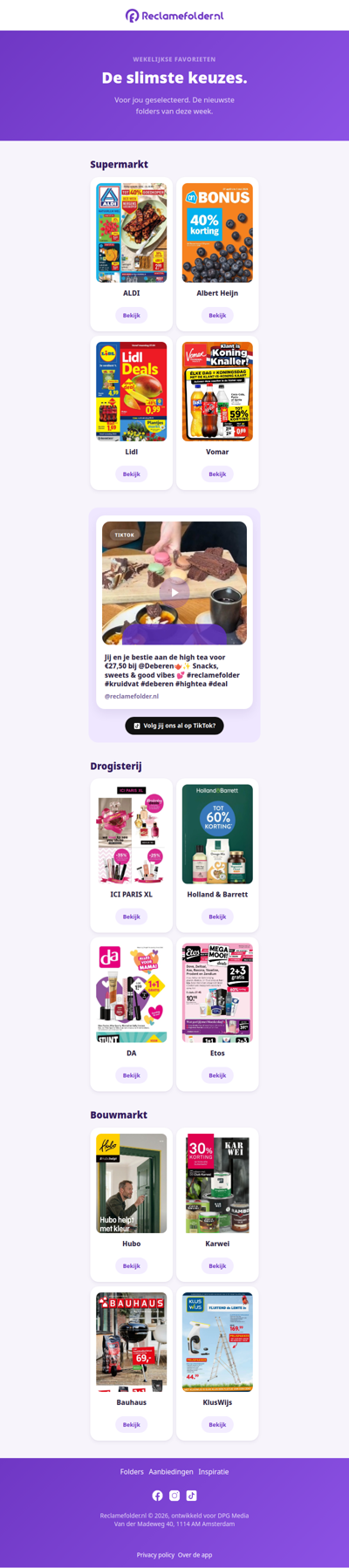 Er staan nieuwe folders voor je klaar!