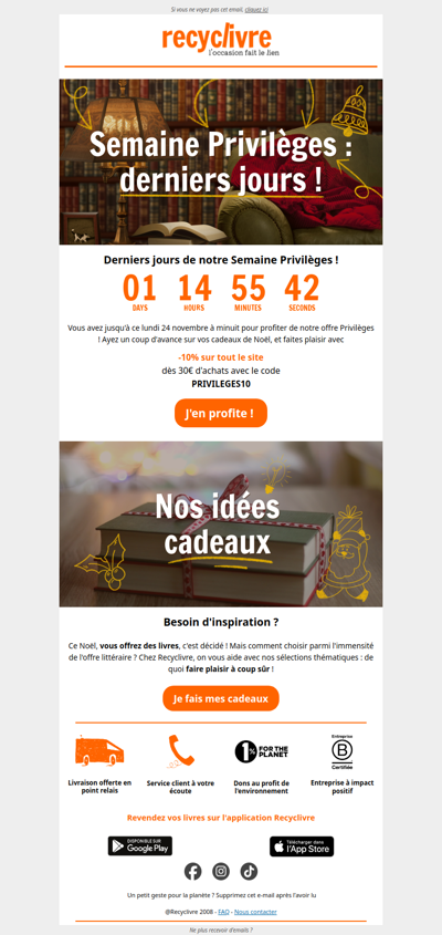 Derniers jours de votre offre spéciale !