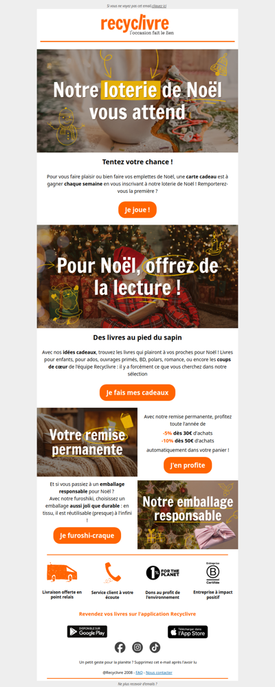 Votre loterie de Noël