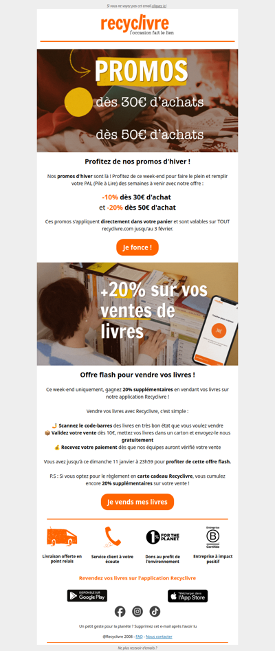 TOUS nos livres en promo !