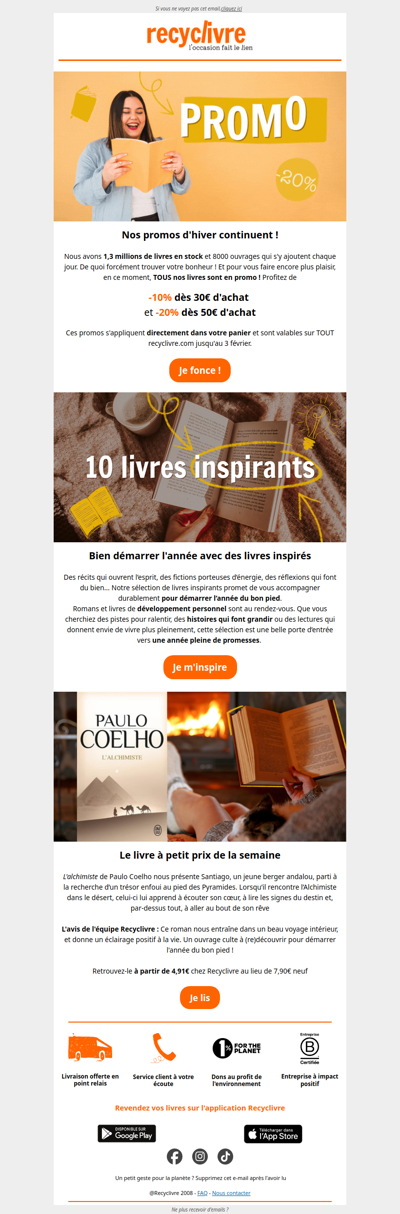 1,3 millions de livres en promo !