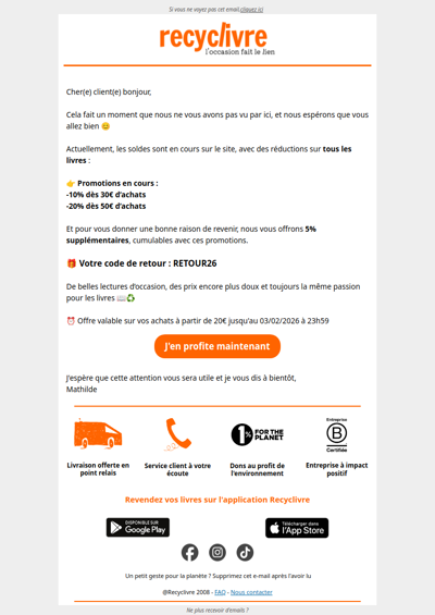 Un bonus rien que pour vous, en plus des soldes 📚