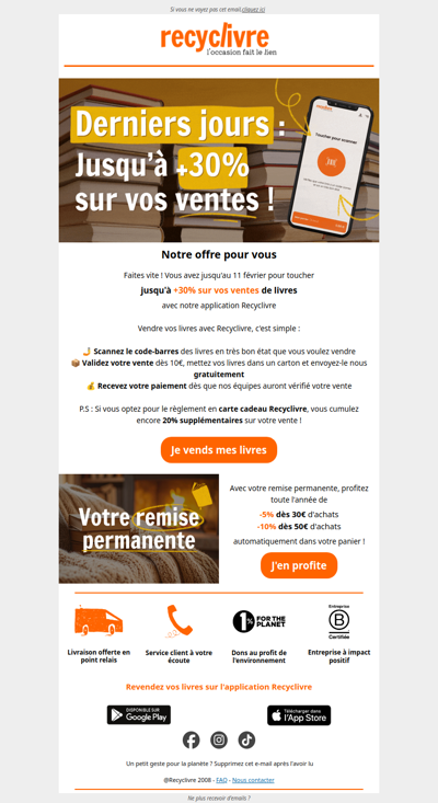 Derniers jours de notre offre spéciale !