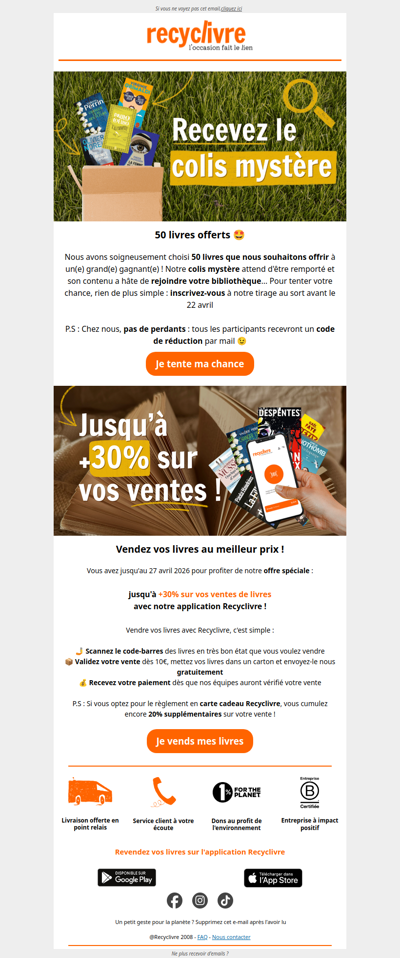 Un mail, deux surprises