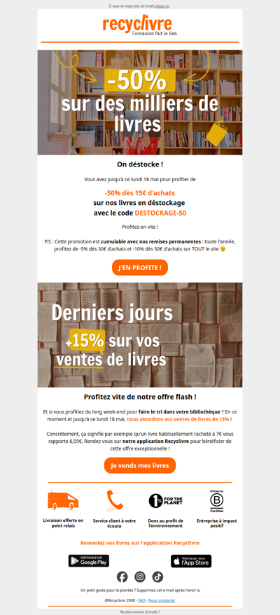 Derniers jours pour nos offres spéciales !