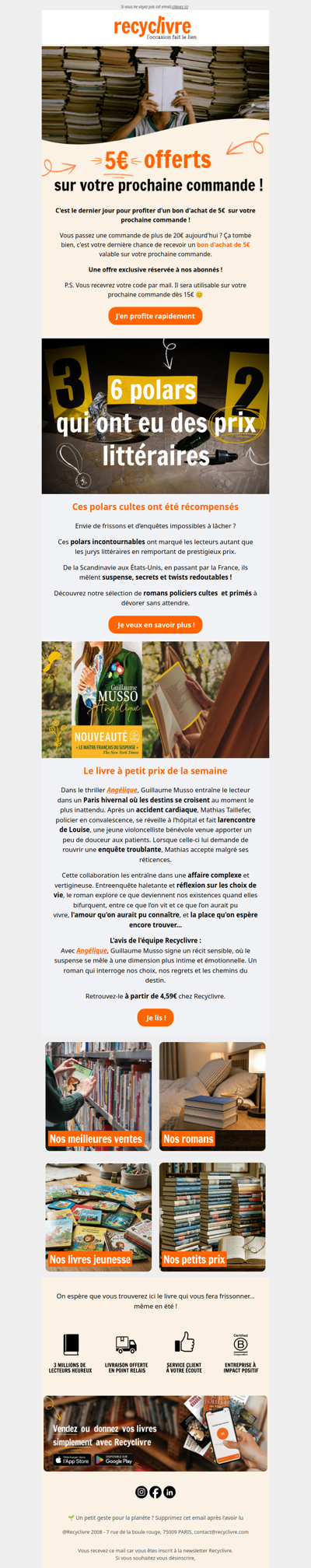 Dernier jour pour gagner 5 euros !
