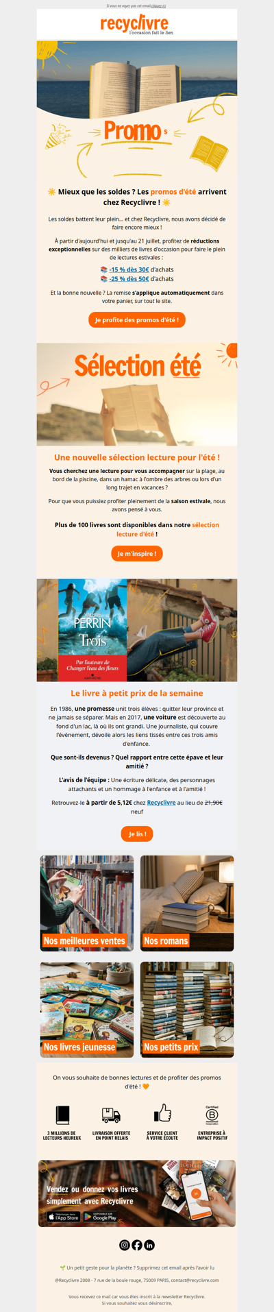 Les promos d'été sont arrivées 📚