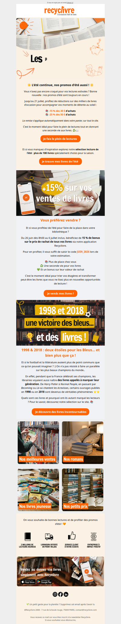 Vos livres valent encore plus !