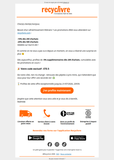 Un bonus sur mesure pour vous Un bonus sur mesure pour vous ! 💝