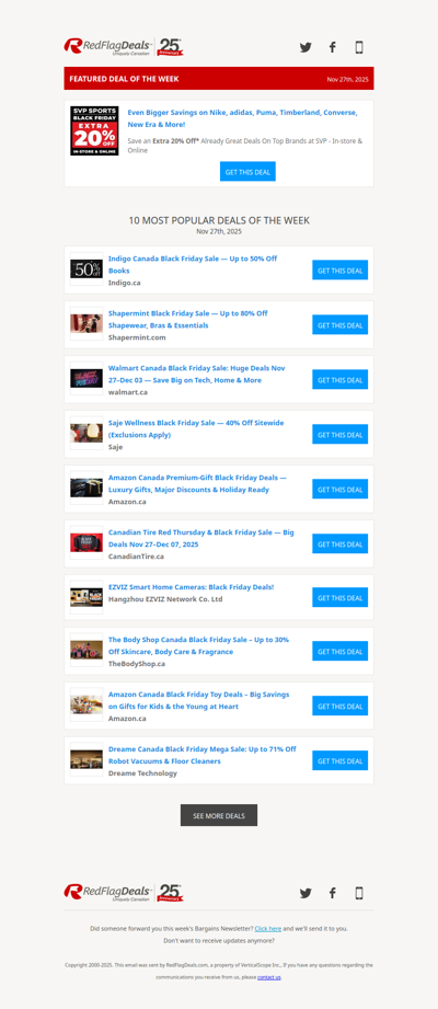 Black Friday Savings from SVP Sports, Indigo, Walmart, Shapermint, Saje, Amazon + more!