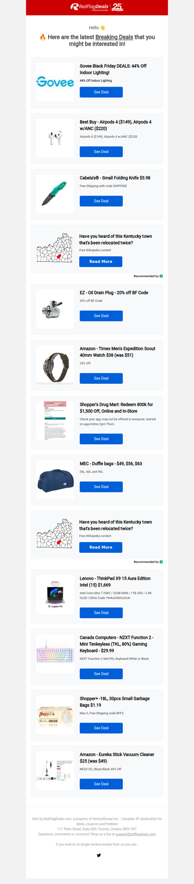 Black Friday Hot Deals from Govee, Best Buy, Cabela's, MEC + more!