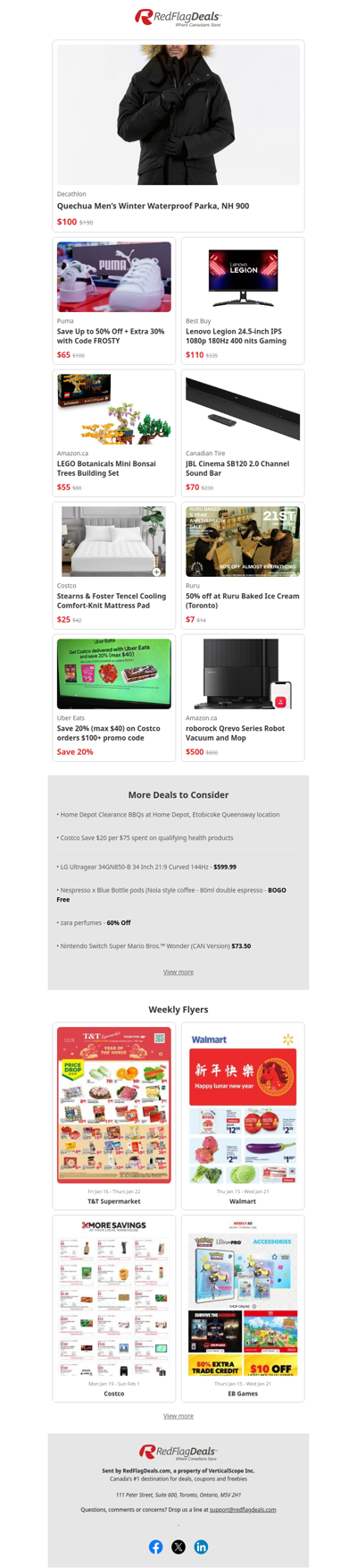 Mid-Week Savings: Men's Winter Parka $100, PUMA Sneakers $65 + more