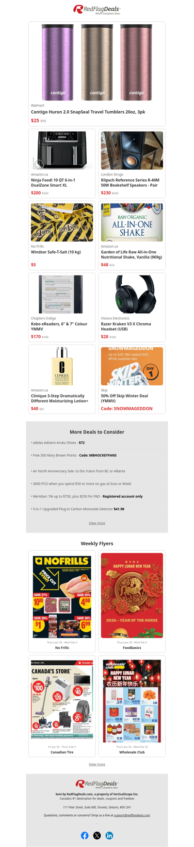 Goodbye to January Deals - 3pk of Contigo Mugs $25 + more