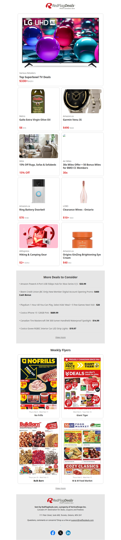 Upgrade Your TV in Time for Superbowl - Top TV Deals + more