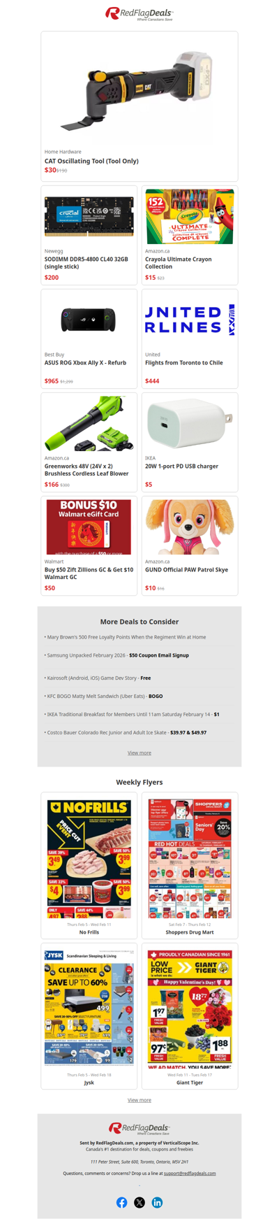 84% Off CAT Oscillating Tool at Home Hardware + more