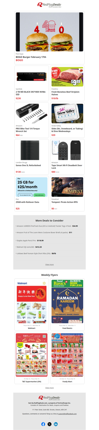 BOGO Burgers Today Only at Five Guys, Ski Deals, Free PC Games + more