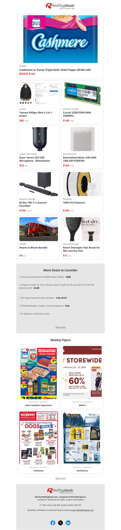 BOGO Free Cashmere or Royale Toilet Paper at Staples + more