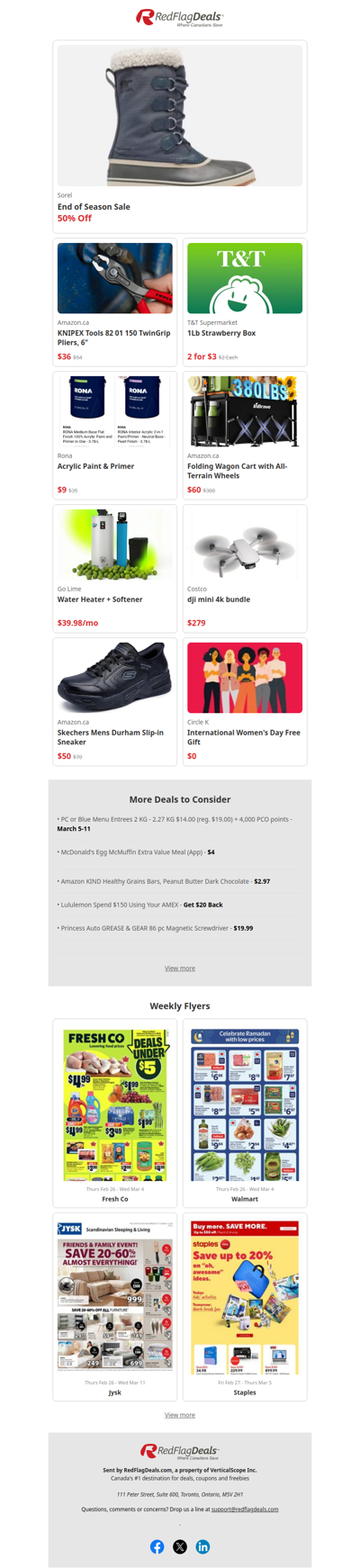 50% Off at Sorel's End of Season Sale + more