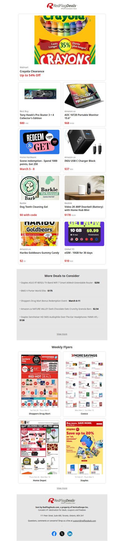 Up to 54% Off Crayola  at Walmart - Stock up Ahead of Spring Break