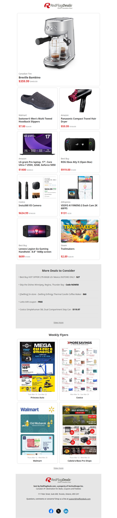 Breville Bambino only $359.99, Deals on Gaming Gear, and offers from Best Buy, Walmart, and Amazon