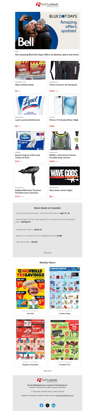 Amazing offers spotted at Bell. Switch to Canada's fastest 5G network + more