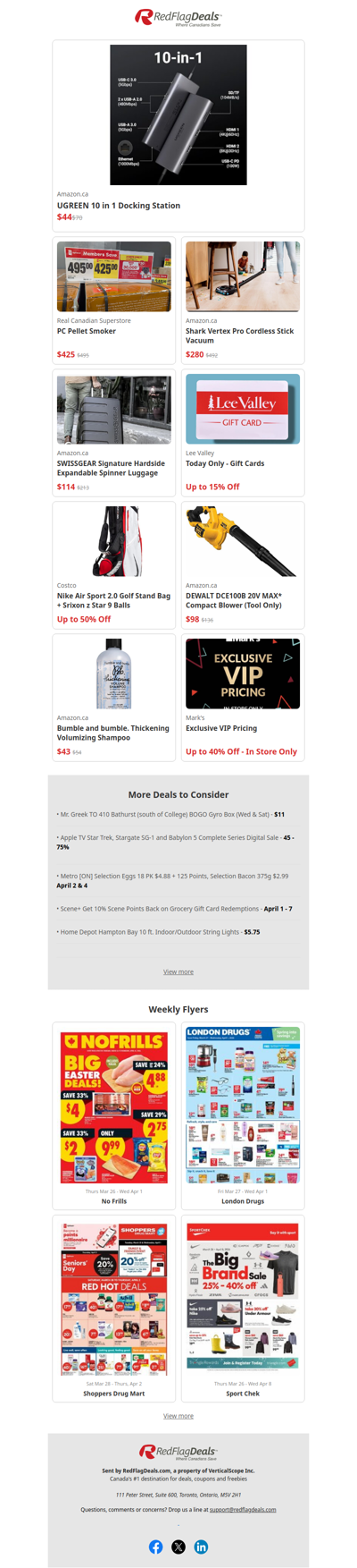 April is Kicking Off with Hot Deals from Superstore, Marks, Costco + more