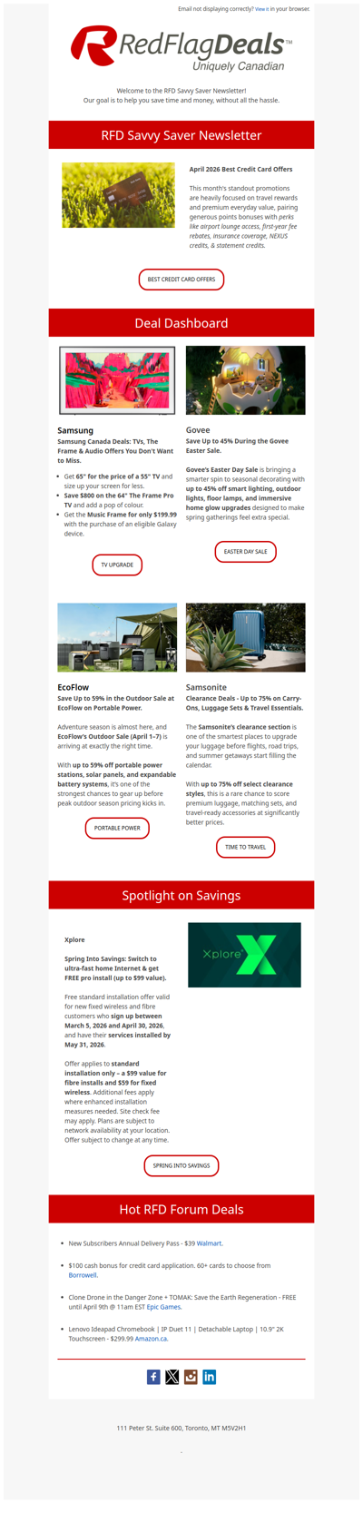 Top Credit Card Offers for April + more!