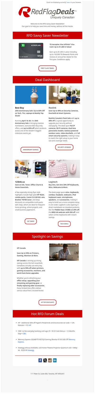 TD Aeroplan Visa Infinite* Visa Card: Up to $1,400 in Value!